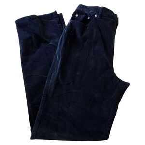 Talbots Black Velour Corduroy Pants. Sz. 14L